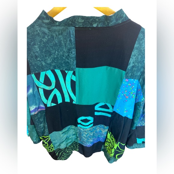 Fashions by Claudette Patchwork Button-Down Cardigan Jacket | Women’s XL - Picture 6 of 8